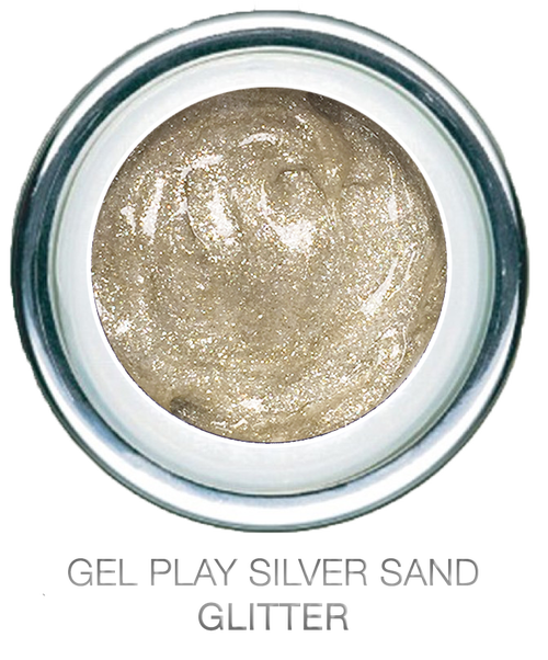 Glitter Silver Sand - Akzentz Gel Play UV/LED