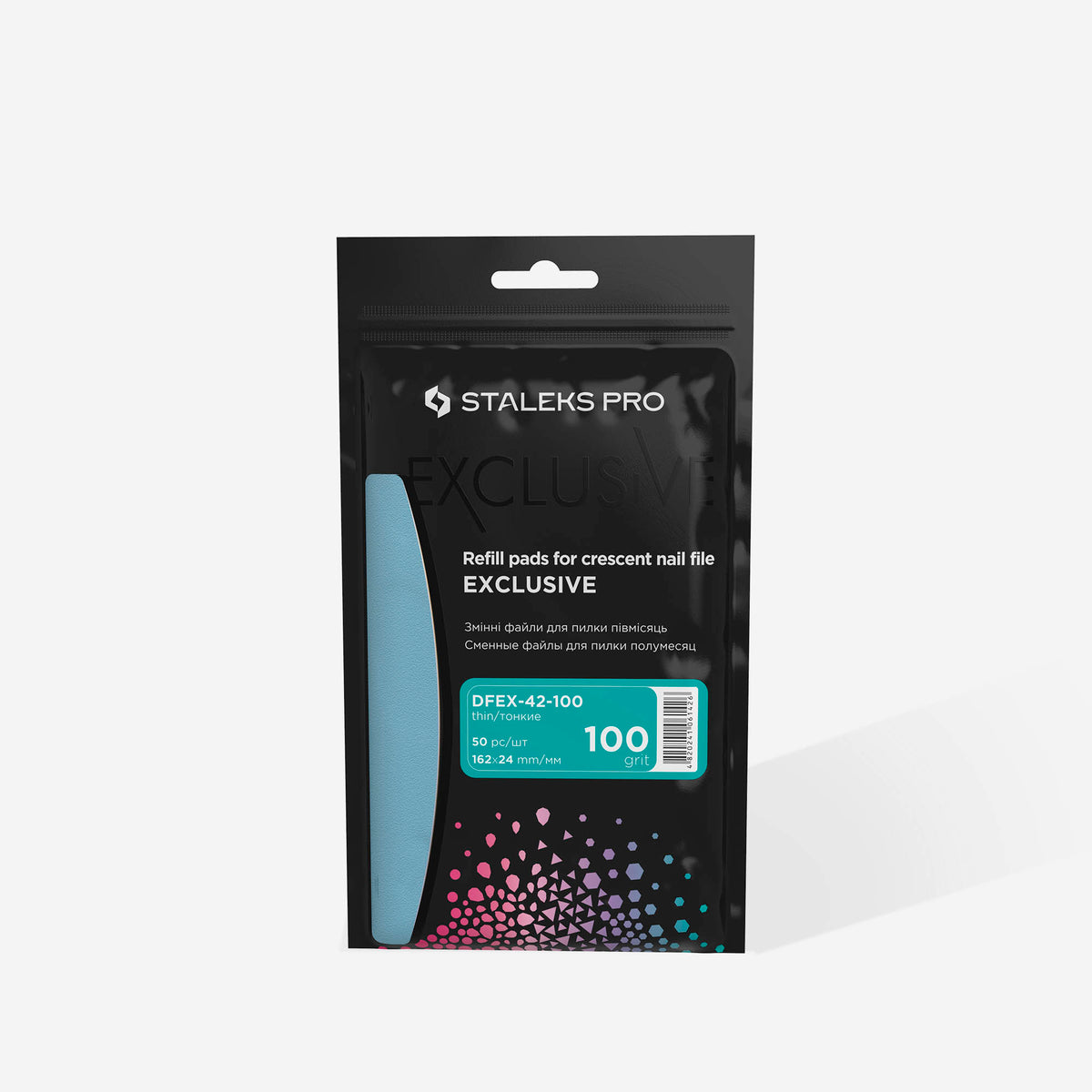 EXCLUSIVE Nail File Half Moon / Crescent Refills - Fits Expert 40 Metal Files - 50 piece