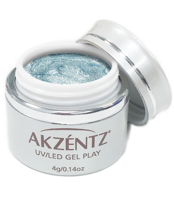 Glitter Snow Blue - Akzentz Gel Play UV/LED