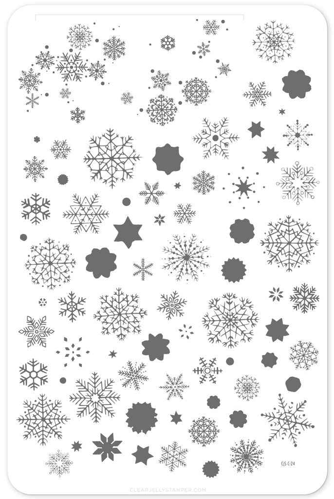 In the Frosty Air (CjS C-24) - Clear Jelly Stamping Plate Main image
