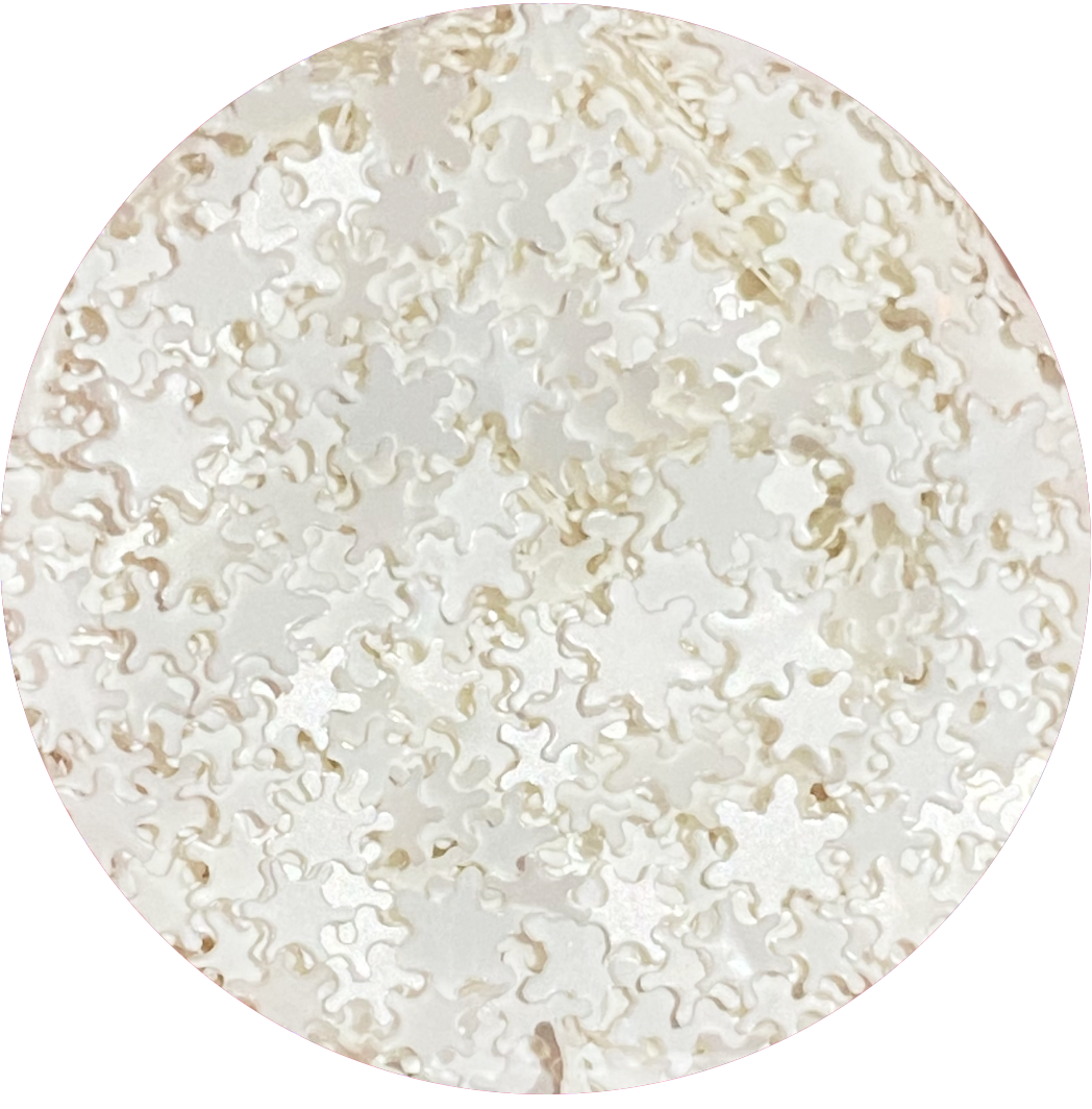 White Snowflakes Confetti Glitter Main image