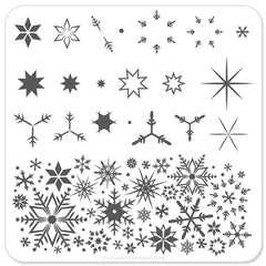 Snowflakes - CJS Small Stamping Plate - CJS-03