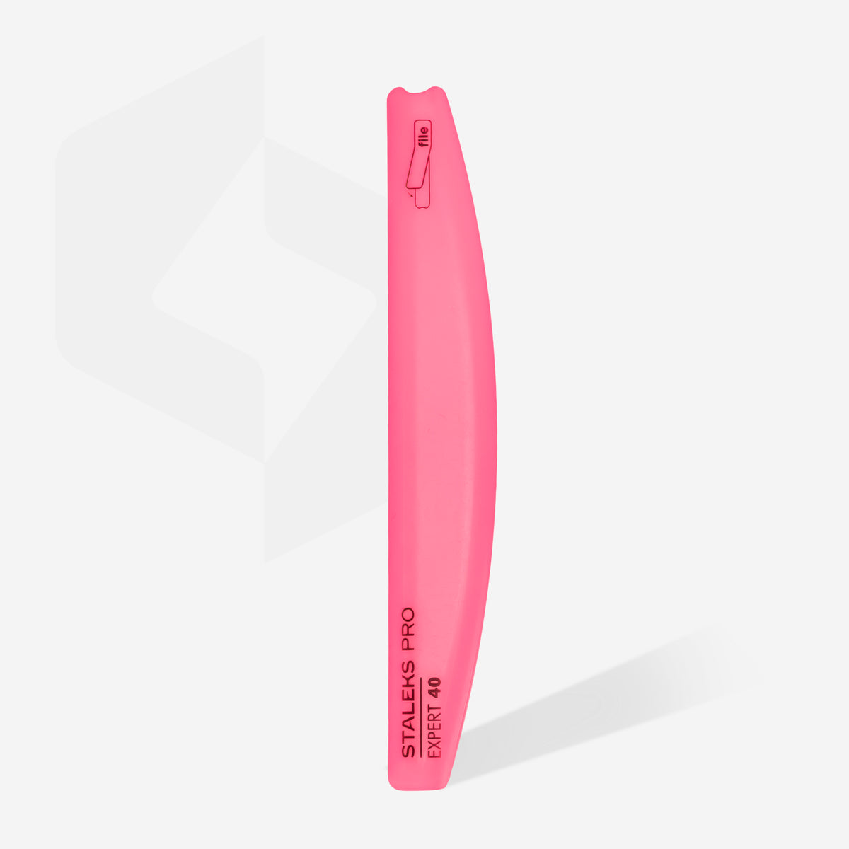 Beveled Half Moon / Crescent Plastic Nail File Base - Expert 40 - SPBE-40 Main image