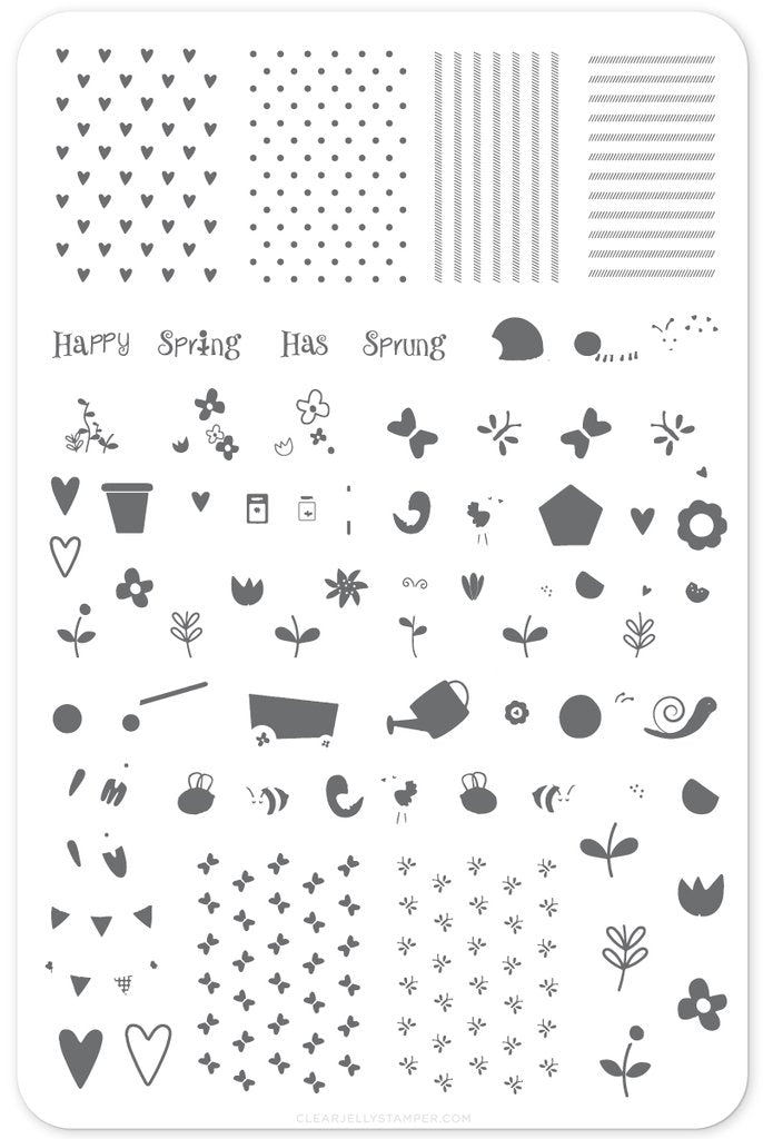 Spring Has Sprung (CjSH-17) - Clear Jelly Stamping Plate Secondary image
