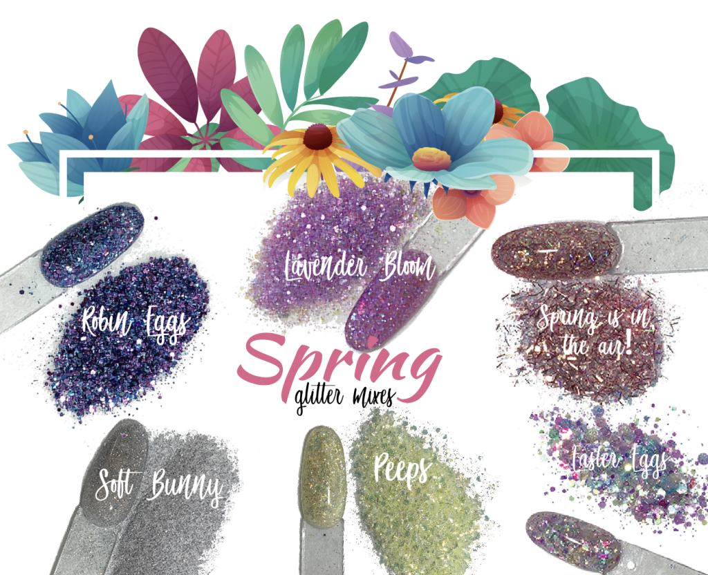 Spring 2020 Glitter Set of 6 Main image