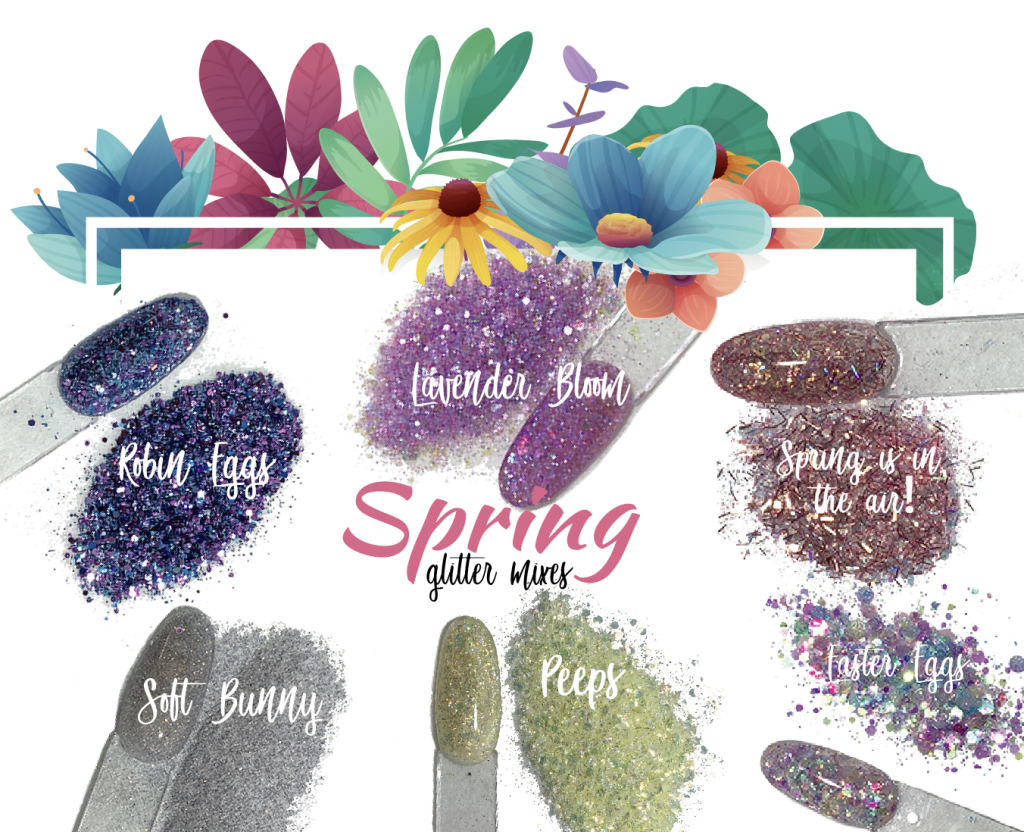 Spring 2020 Glitter Set of 6