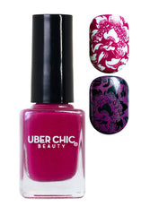 Lady of Burgundy - Stamping Polish - Uber Chic 12ml