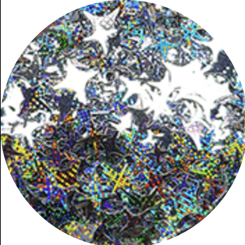 Stardust Silver Confetti Glitter Main image