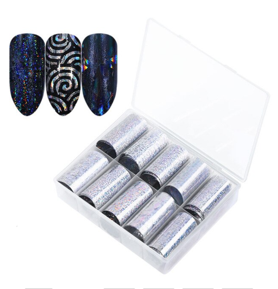 SUPER HOLO Silver Clear Foil Set Main image