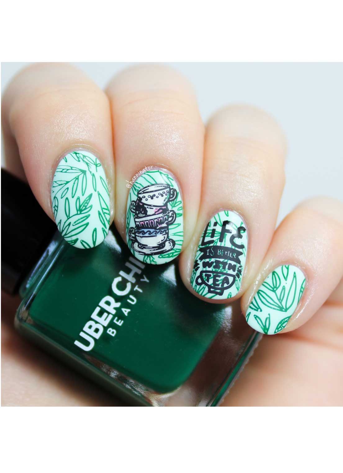 Tea Time - Uber Chic Mini Stamping Plate Secondary image