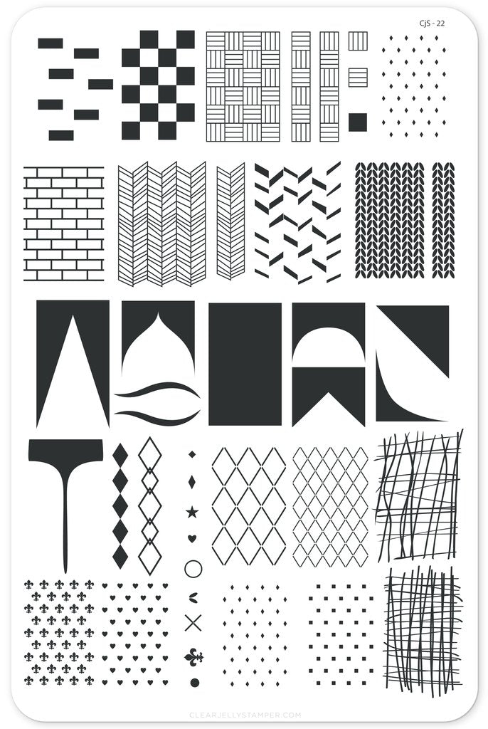 The Essentials One (CjS-22) - Clear Jelly Stamping Plate