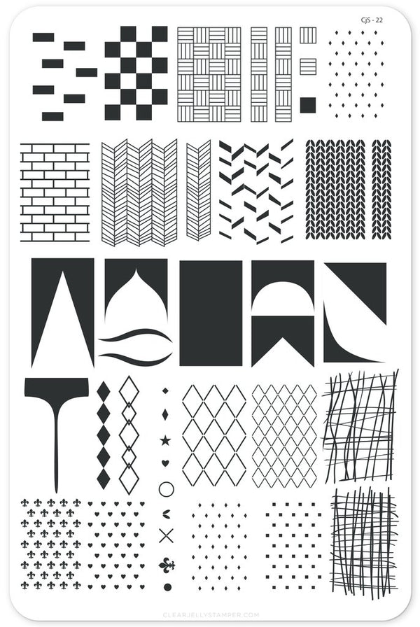 The Essentials One (CjS-22) - Clear Jelly Stamping Plate