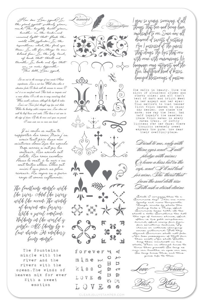 The Poet (CjS-39) - Clear Jelly Stamping Plate Secondary image