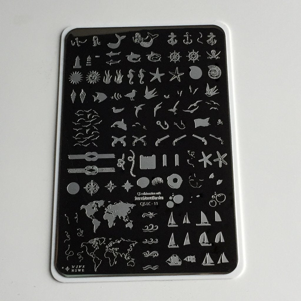 Treasures of the Sea (CjSLC-11) - Clear Jelly Stamping Plate