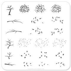 Trees Trees Trees (CjS-27) - CJS Small Stamping Plate