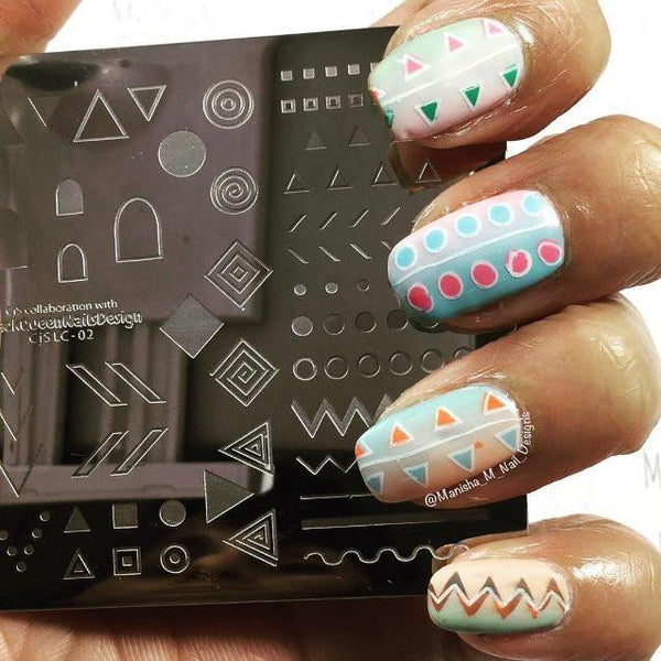 Tribal By BlackQueenNailDesign (CjSLC-02) - CJS Small Stamping Plate