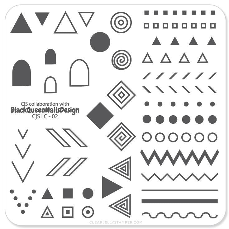 Tribal By BlackQueenNailDesign (CjSLC-02) - CJS Small Stamping Plate Main image