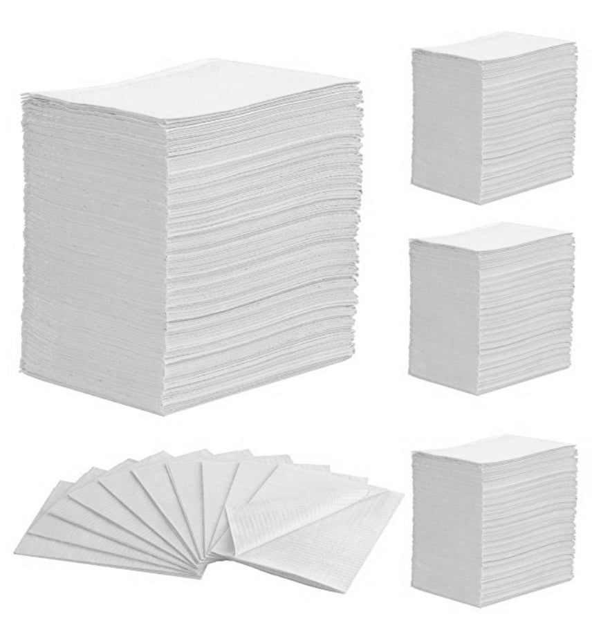 Plastic Backed Dental Bibs 125ct