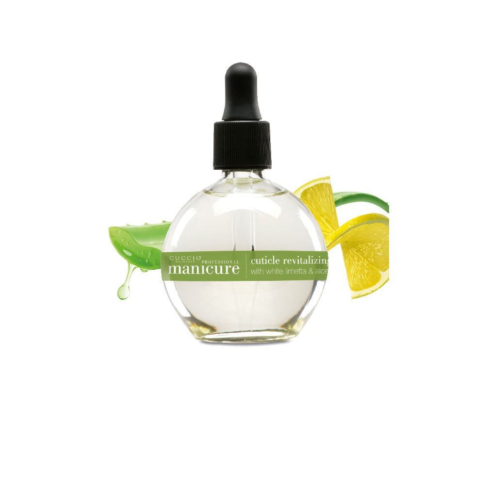 White Limetta Revitalizing Cuticle Oil - 2.5oz with Dropper