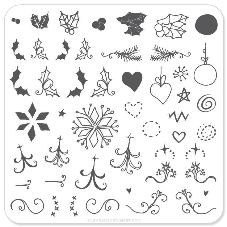 Wonderfully Winter (CjSC-05) - CJS Small Stamping Plate Main image