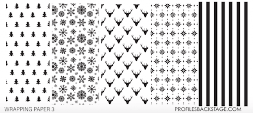 Wrapping Paper - Profiles Mini Stamping Plate Main image